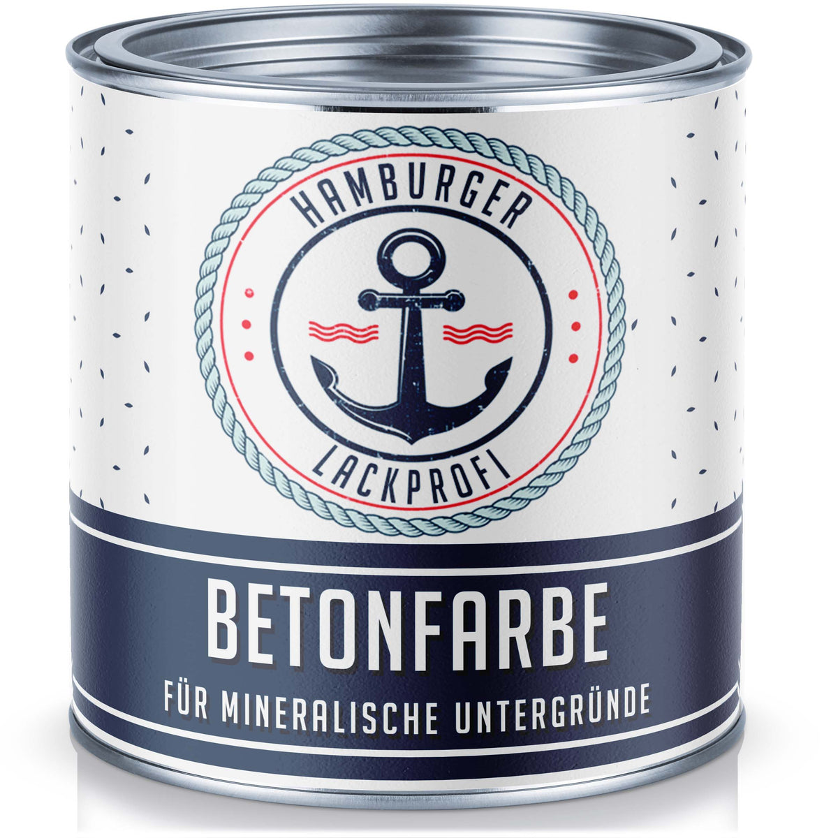 Hamburger Lack-Profi Betonfarbe Fehgrau RAL 7000 - hochdeckende Fassadenfarbe