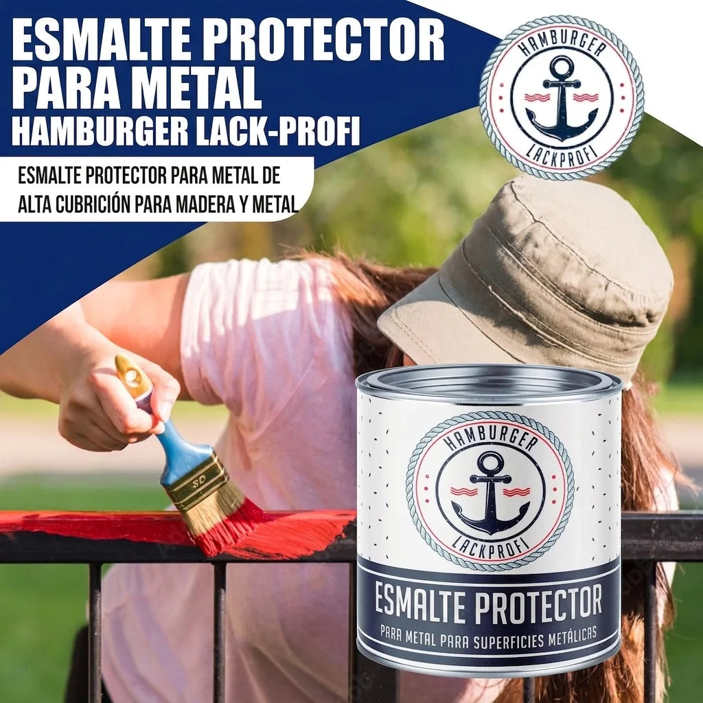Metalbeskyttelseslak Cementgrå RAL 7033 - slidstærk & stødsikker Hamburger Lack-Profi, Billede 17