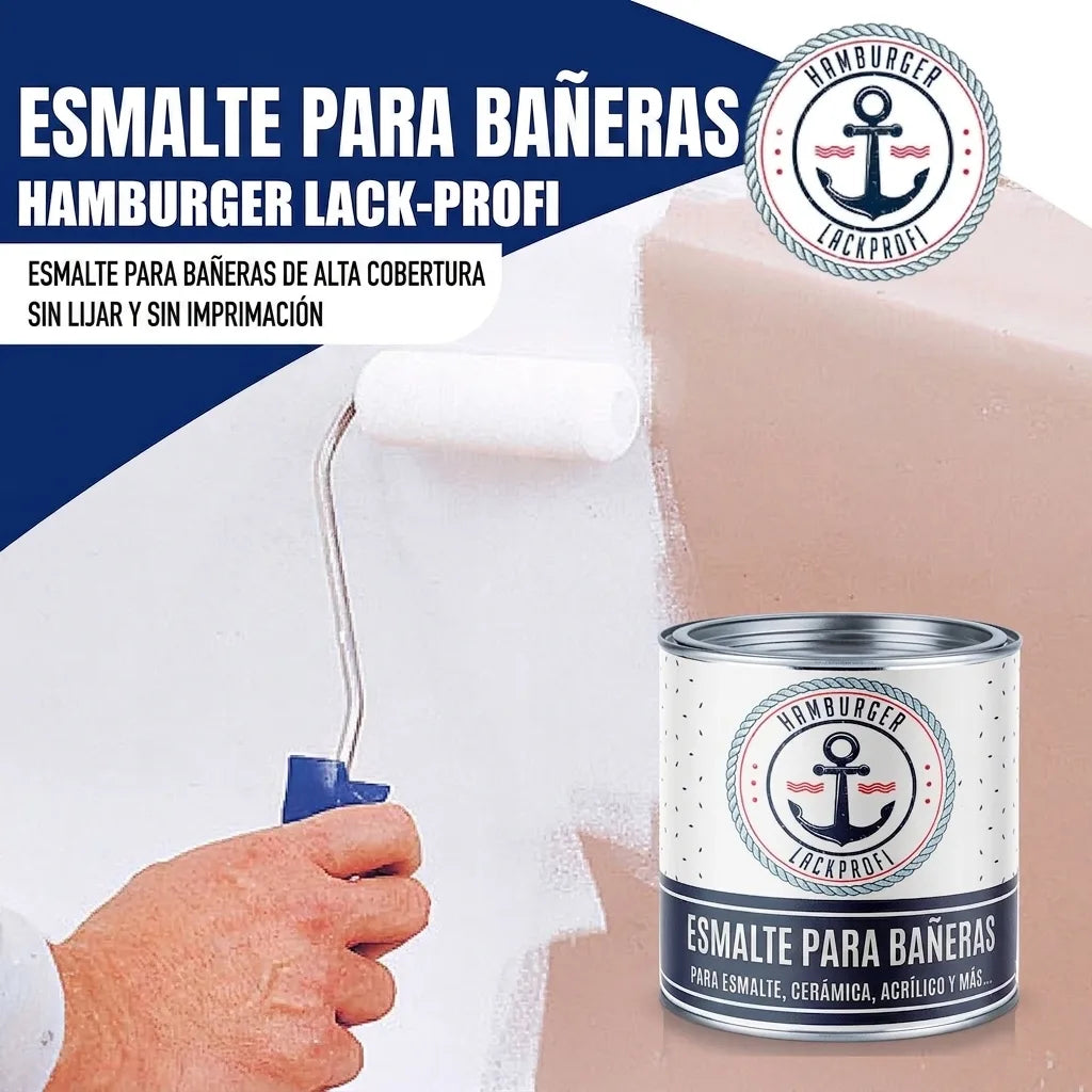 Hamburger Lack-Profi Badewannenlack Hamburger Lack-Profi 2K Badewannenlack Blutorange RAL 2002 - Glänzend / Seidenmatt / Matt
