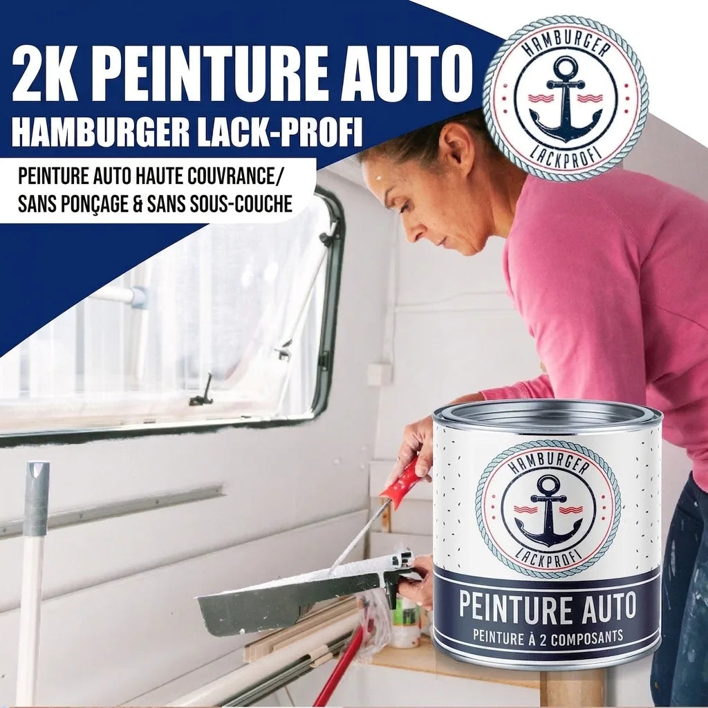 2K Autolak i Silkegrå RAL 7044 med malersæt (X300) - Hamburger Lack-Profi, Billede 25