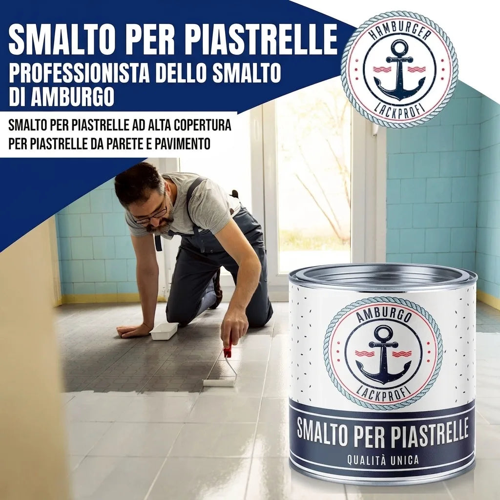 Flisemaling i Signalblå RAL 5005 - Fliselak med malersæt (X300) - Hamburger Lack-Profi, Billede 30