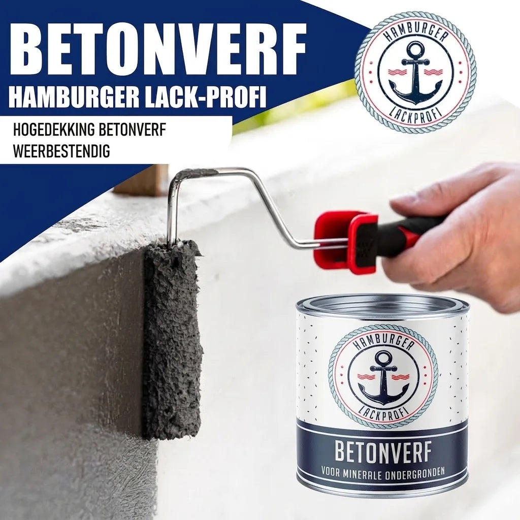 Betonmaling Gråbrun RAL 8019 - højdækkende facademaling Hamburger Lack-Profi, Billede 14