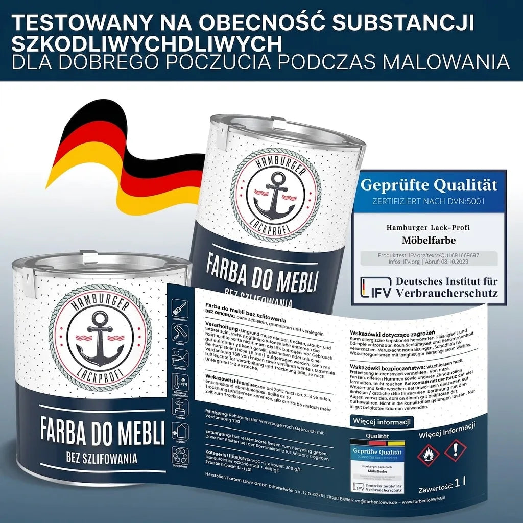 Møbelmaling uden slibning RAL 8024 Beigebrun - Møbellak Hamburger Lack-Profi