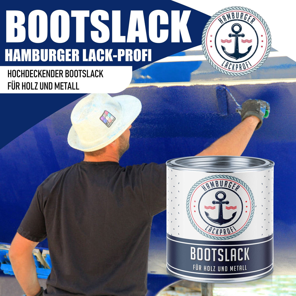 Bådlak Rapsgul RAL 1021 Hamburger Lack-Profi