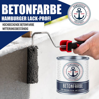 Betonmaling Skifergrå RAL 7015 - højdækkende facademaling Hamburger Lack-Profi