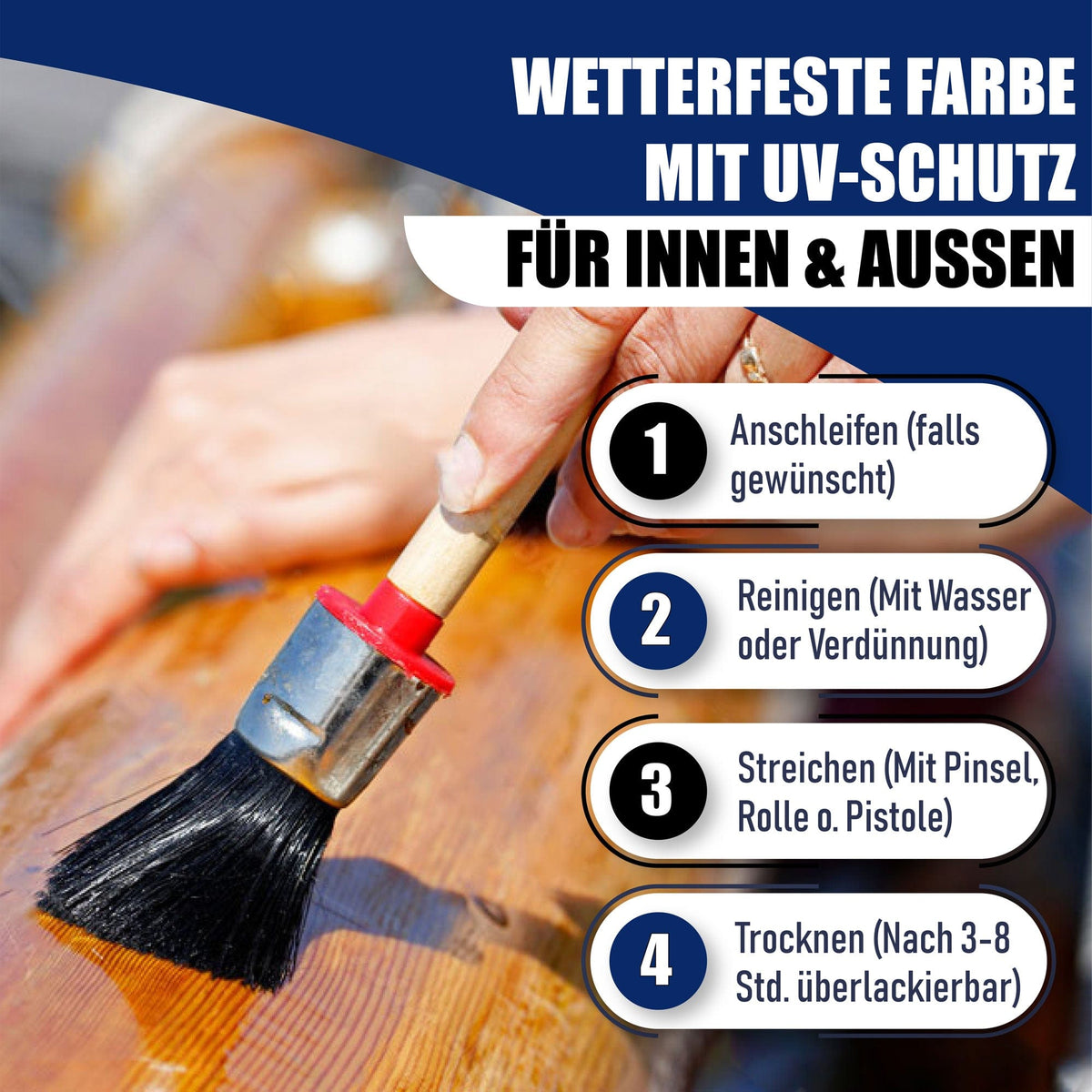 Bådlak Oceanblå RAL 5020 Hamburger Lack-Profi