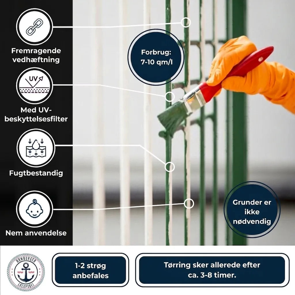 Hamburger Lack-Profi 3 in 1 Rehbraun RAL 8007 - Rostschutz - Hamburger Lack-Profi