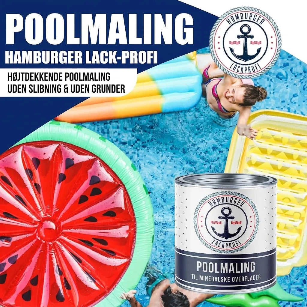 Poolmaling Vinrød RAL 3005 - stærkt dækkende poolmaling fra Hamburger Lack-Profi
