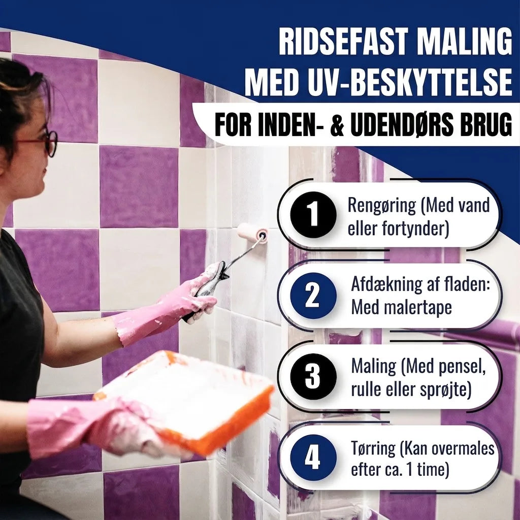 Hamburger Lack-Profi Fliesenlack Verkehrsblau RAL 5017 - hochdeckende Fliesenfarbe Blau - Hamburger Lack-Profi