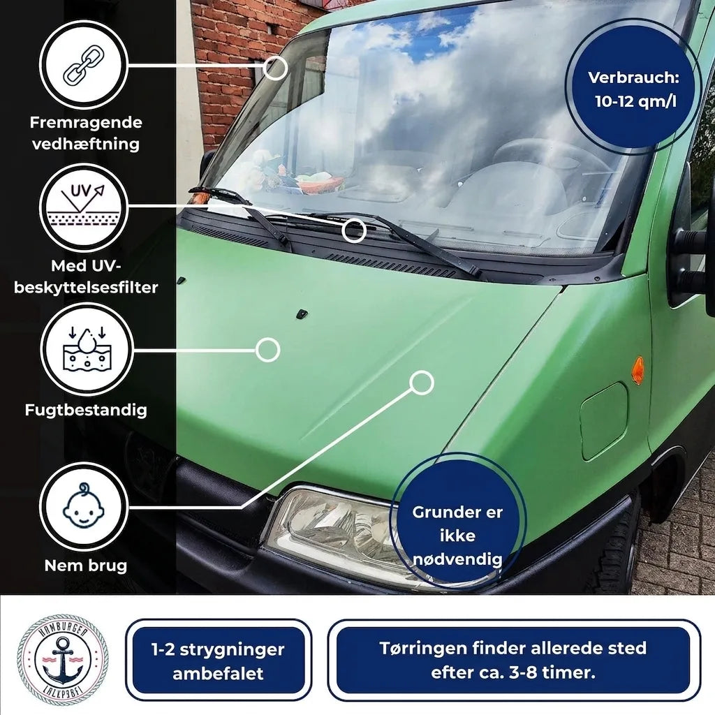 Hamburger Lack-Profi 2K Autolack Schiefergrau RAL 7015 - hochdeckend & rostschützend - Hamburger Lack-Profi