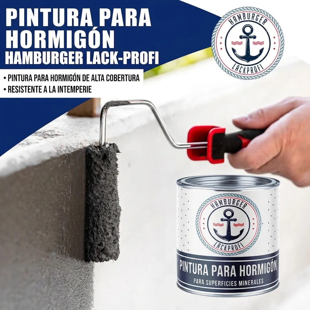 Betonmaling Trafikblå RAL 5017 med malersæt (X300) - Hamburger Lack-Profi, Billede 27