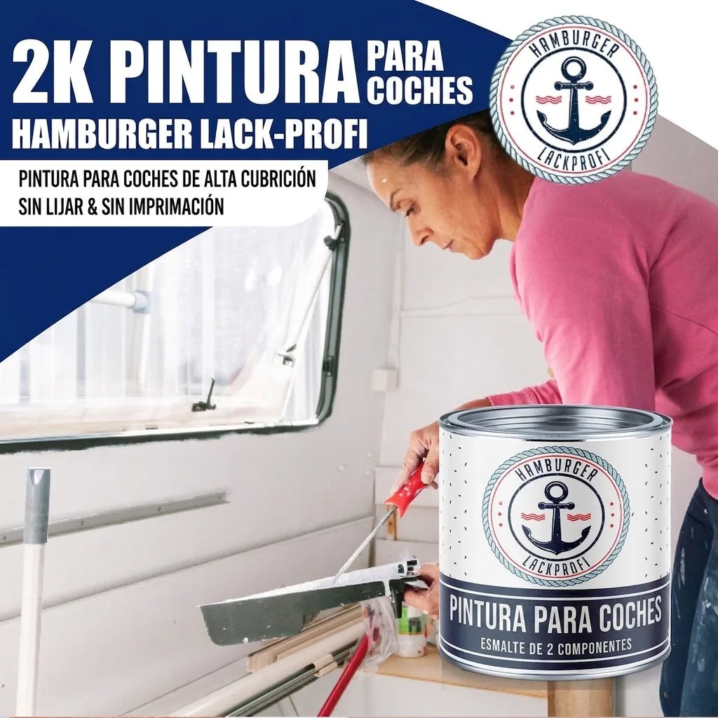 2K Billak Lerbrun RAL 8003 - høj dækkeevne & rustbeskyttende fra Hamburger Lack-Profi
