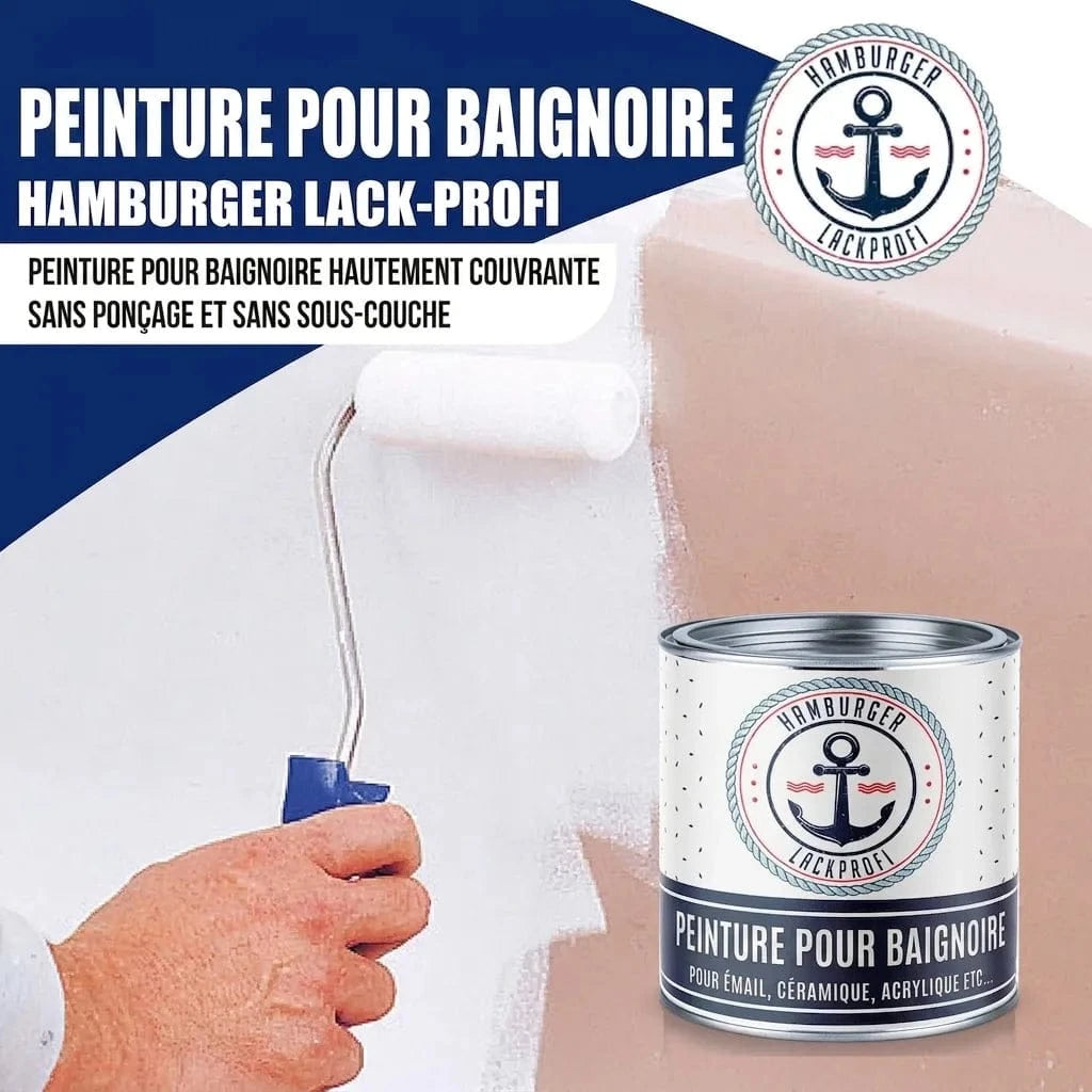 Hamburger Lack-Profi Badewannenlack Hamburger Lack-Profi 2K Badewannenlack Staubgrau RAL 7037 - Glänzend / Seidenmatt / Matt