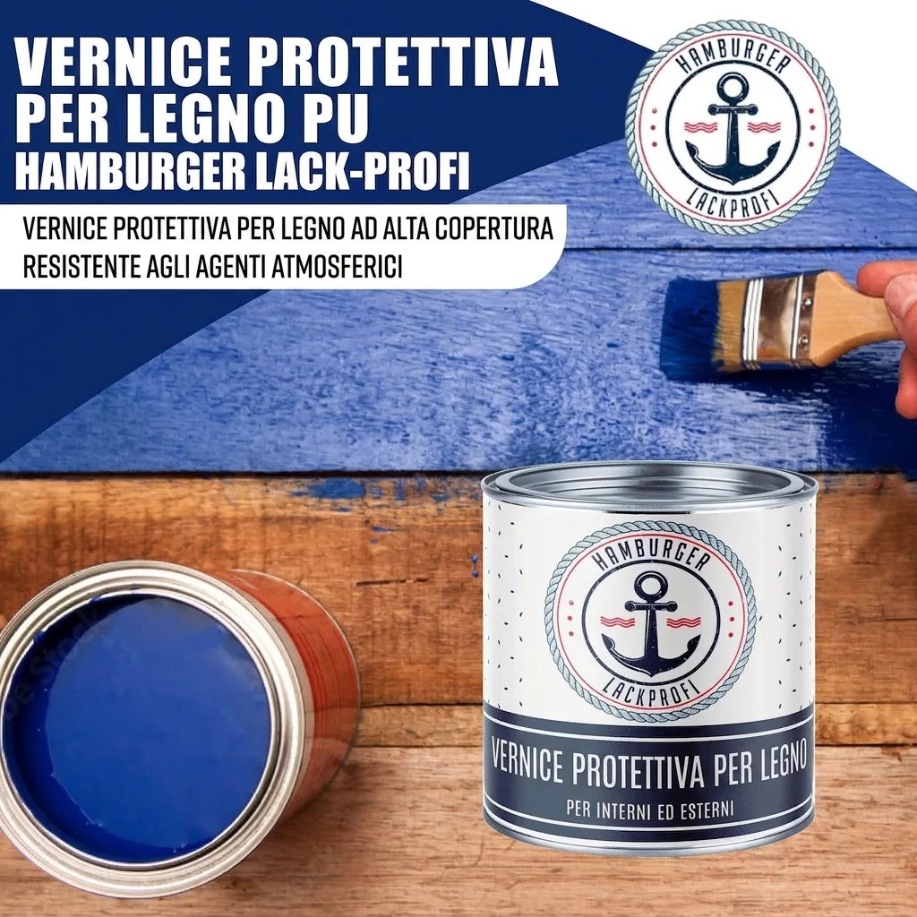 PU Holzschutzfarbe RAL 8019 Graubraun - Wetterschutzfarbe - Hamburger Lack-Profi