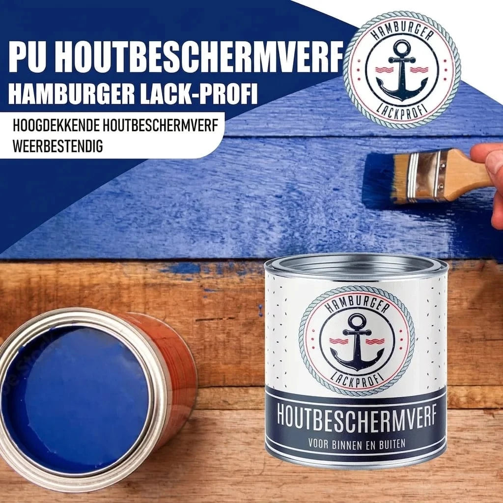 Hamburger Lack-Profi Lacke & Beschichtungen PU Holzschutzfarbe RAL 9010 Reinweiß - Wetterschutzfarbe