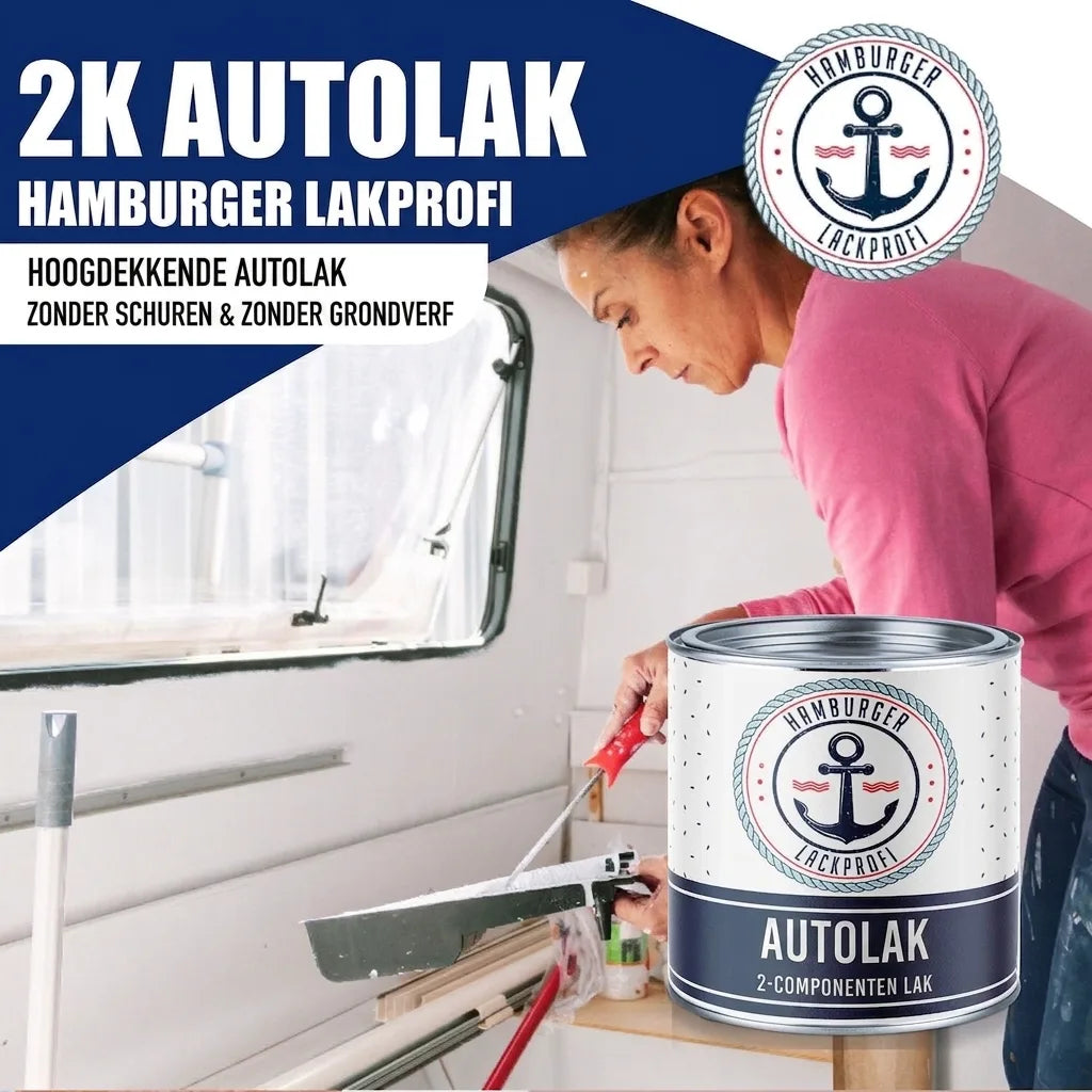 2K Bilmaling Safrangul RAL 1017 - høj dækkeevne & rustbeskyttende - Hamburger Lack-Profi