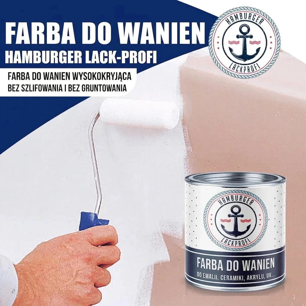 Hamburger Lack-Profi Badewannenlack Hamburger Lack-Profi 2K Badewannenlack Staubgrau RAL 7037 - Glänzend / Seidenmatt / Matt