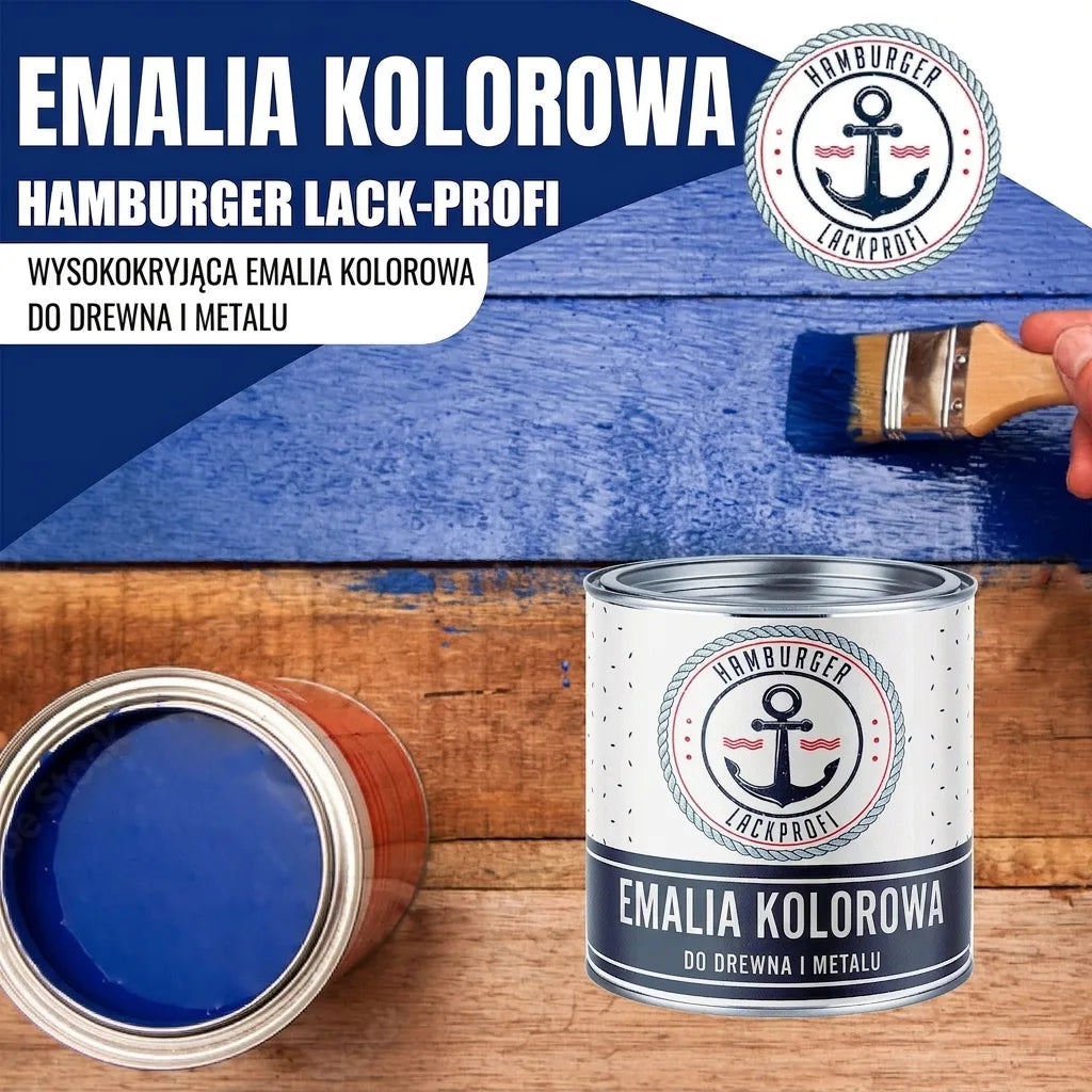 Hamburger Lack-Profi Buntlack Tiefschwarz RAL 9005 - Robuster Kunstharzlack - Hamburger Lack-Profi