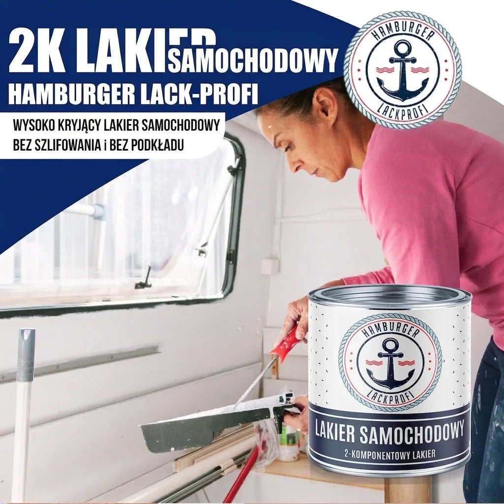 2K Bilmaling Beige RAL 1001 - høj dækkeevne & rustbeskyttende Hamburger Lack-Profi