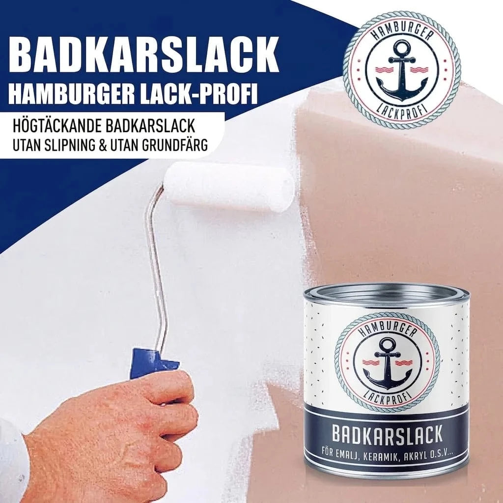 Hamburger Lack-Profi Badewannenlack Hamburger Lack-Profi 2K Badewannenlack Graphitschwarz RAL 9011 - Glänzend / Seidenmatt / Matt