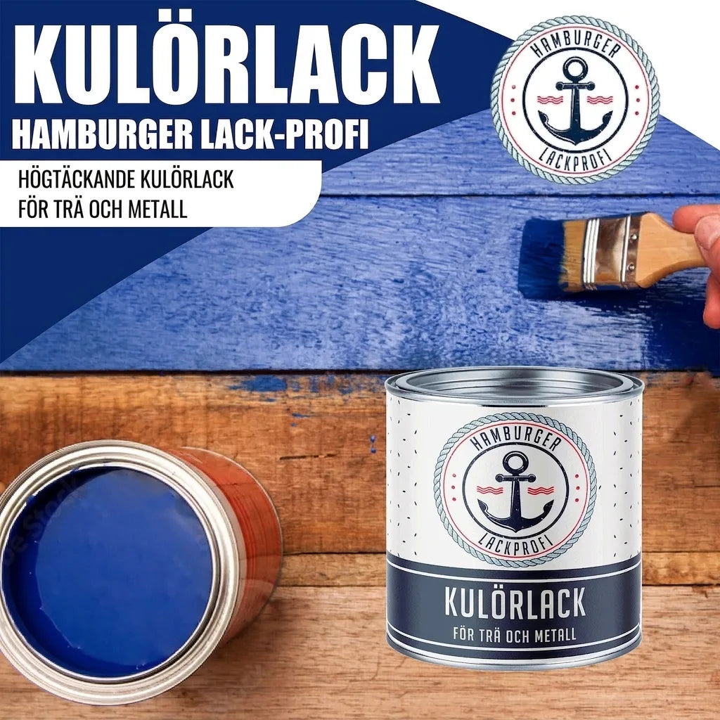 Kulørt lak i Signalgul RAL 1003 med malersæt (X500) - Hamburger Lack-Profi