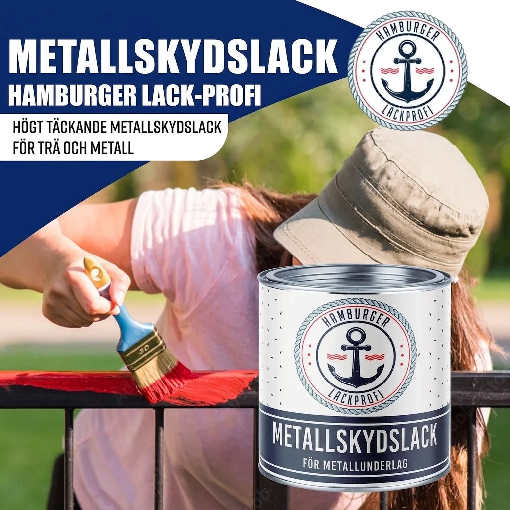 Metalbeskyttelseslak i Gulorange RAL 2000 med malersæt (X300) - Hamburger Lack-Profi, Billede 28