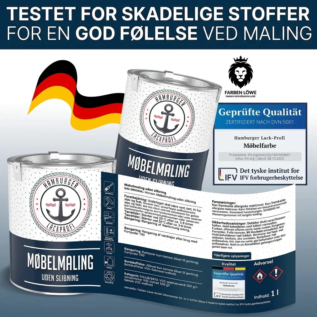 Möbelfarbe ohne Schleifen RAL 6021 Blassgrün - Möbellack Hamburger Lack-Profi - Hamburger Lack-Profi